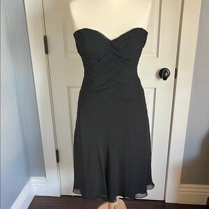 White House Black Market Strapless Black Dress